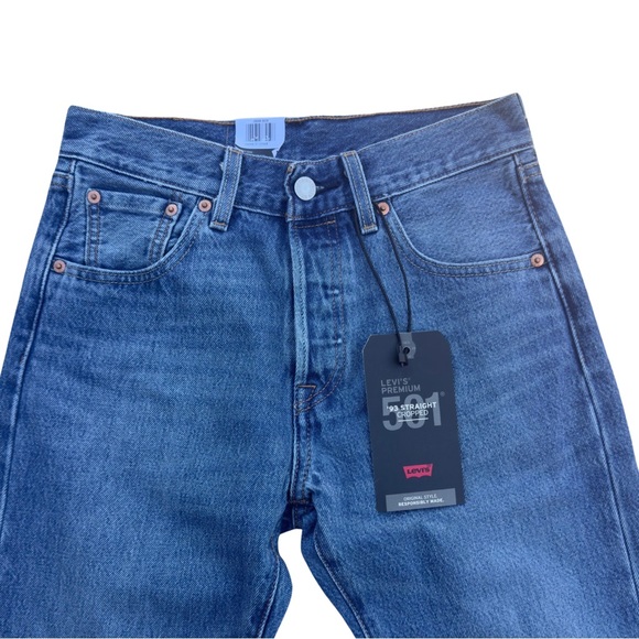 Levi’s 501® ‘93 Straight Crop Jeans On My Radio - Blue - Picture 15 of 16